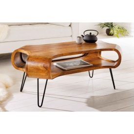 Design dohányzóasztal Lorelei 100 cm sheesham