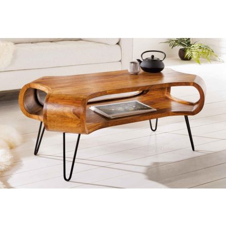 Design dohányzóasztal Lorelei 100 cm sheesham