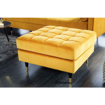 Design puff Adan 80 cm mustársárga bársony