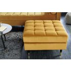 Design puff Adan 80 cm mustársárga bársony