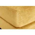 Design puff Adan 80 cm mustársárga bársony