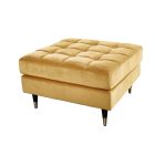 Design puff Adan 80 cm mustársárga bársony