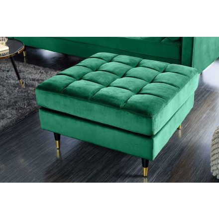 Design puff Adan 80 cm smaragdzöld bársony