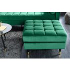 Design puff Adan 80 cm smaragdzöld bársony