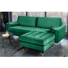 Design puff Adan 80 cm smaragdzöld bársony