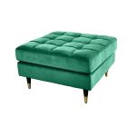 Design puff Adan 80 cm smaragdzöld bársony