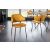 Design étkezőszék Takuya mustársárga bársony