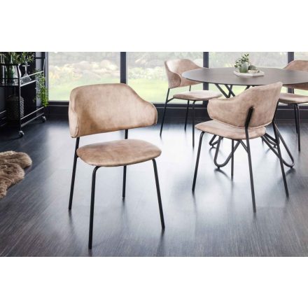 Design étkezőszék Takuya pezsgő bársony