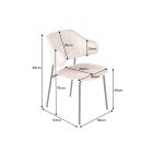 Design étkezőszék Takuya pezsgő bársony