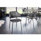 Design étkezőszék Takuya szürke bársony