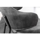 Design étkezőszék Takuya szürke bársony