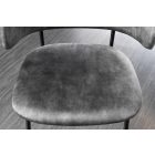 Design étkezőszék Takuya szürke bársony