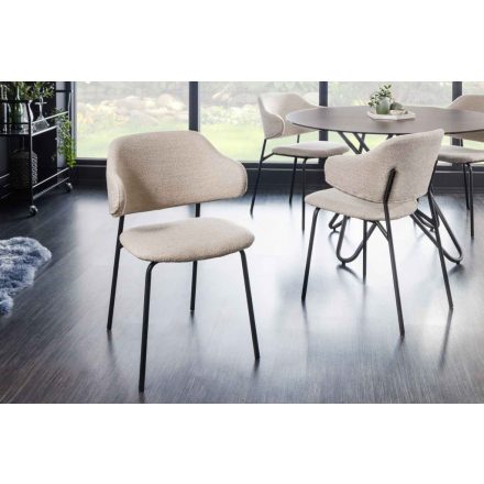 Design étkezőszék Takuya világos szürkésbarna (greige)