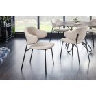 Design étkezőszék Takuya világos szürkésbarna (greige)