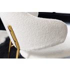 Design étkezőszék Takuya fehér / arany