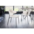 Design étkezőszék Takuya fehér / fekete
