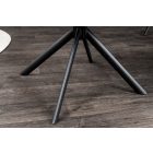 Design forgószék Vallerina mustársárga bársony