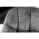 Design forgószék Vallerina szürke bársony