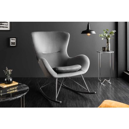 Design hintaszék Sweden II szürke bársony