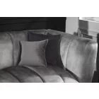 Design kanapé Nikolai 3 személyes szürke bársony