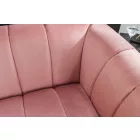 Design kanapé Nikolai 3 személyes rózsaszín bársony