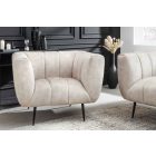 Design fotel Nikolai pezsgő bársony