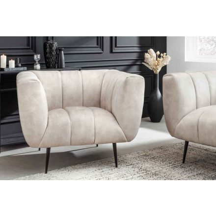 Design fotel Nikolai pezsgő bársony