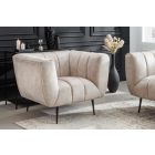 Design fotel Nikolai pezsgő bársony