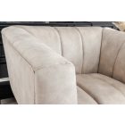 Design fotel Nikolai pezsgő bársony