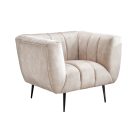 Design fotel Nikolai pezsgő bársony