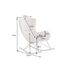 Design hintaszék Sweden pezsgő bársony