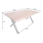 Design étkezőasztal Massive X 180 cm akác