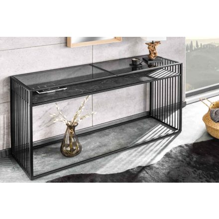 Design konzol Haines 120 cm márvány utánzata