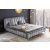 Design ágy Rotterdam 160 x 200 cm szürke bársony