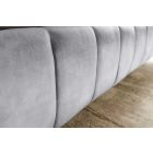 Design ágy Rotterdam 160 x 200 cm szürke bársony