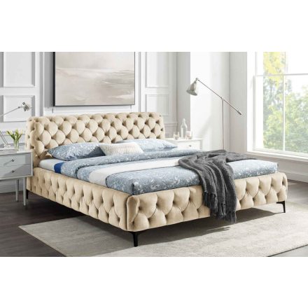 Design ágy Rococo 180 x 200 cm pezsgő bársony