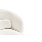 Design fotel Maitho fehér bouclé