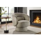 Design fotel Maitho taupe bouclé