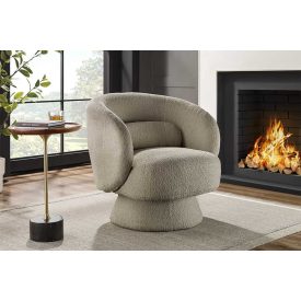 Design fotel Maitho taupe bouclé