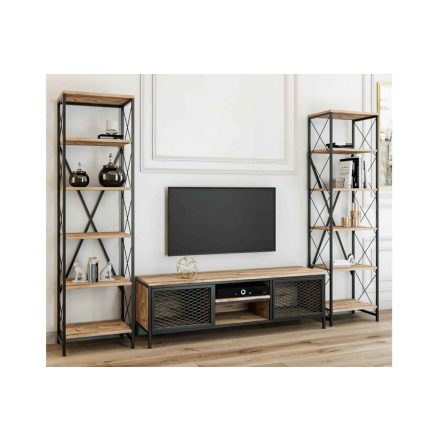 Design TV szekrény szett Bazyli fenyő