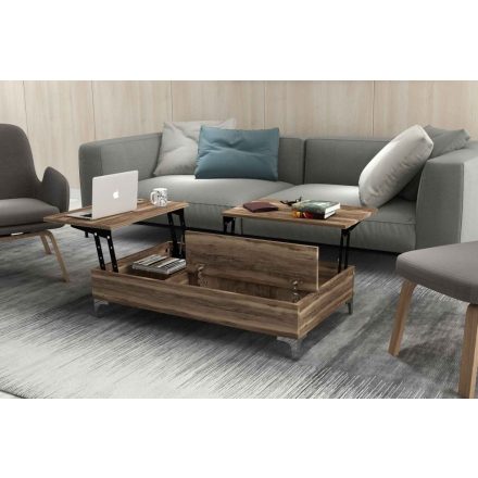 Design dohányzóasztal Achelle 121 cm dió utánzata