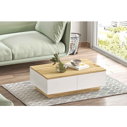 Design dohányzóasztal Reyhan 90 cm tölgy utánzata