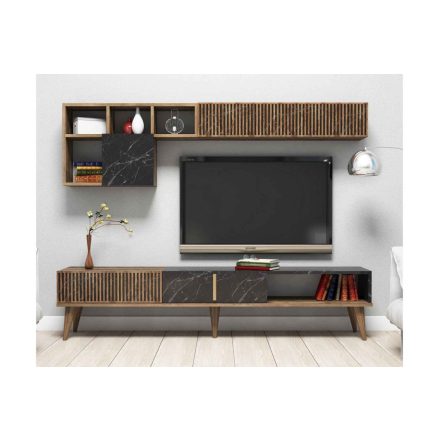 Design TV szekrény szett Cadelaria fekete dió