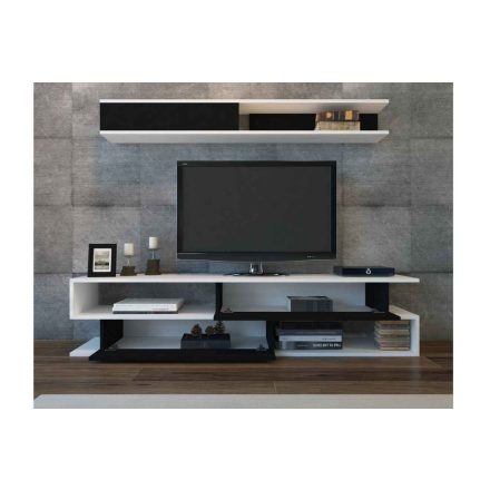 Design TV szekrény szett Brielle fehér / fekete 