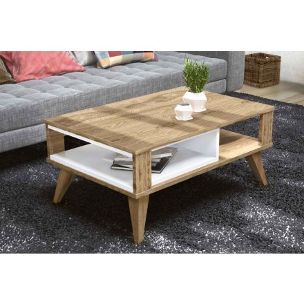 Design dohányzóasztal Radhika 90 cm tölgy utánzata