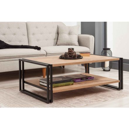Design dohányzóasztal Ilaria 110 cm fenyő