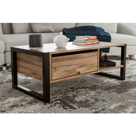 Design dohányzóasztal Paresh 105 cm fenyő