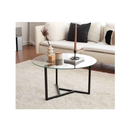 Design dohányzóasztal Neelix 75 cm fekete