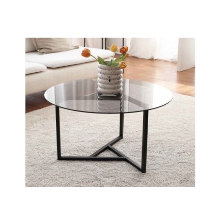 Design dohányzóasztal Neelix II 75 cm fekete 