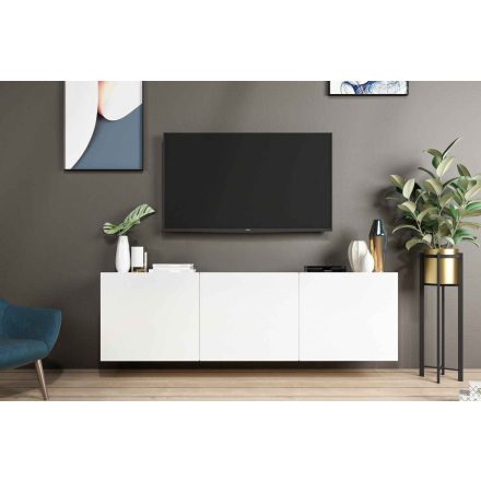 Design falra szerelhető TV asztal Edana 150 cm fehér